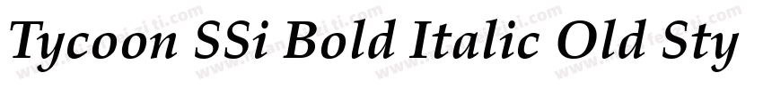 Tycoon SSi Bold Italic Old Style Figures字体转换